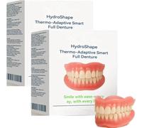 Kidsneed HydroShape Thermo-Adaptive Smart Full Dentur, Kidsneed Premium Dentures, Silicone Reline Denture Set, Lower Dentures for Men and Women, Ideal for Comfort and Beauty (2Pcs)