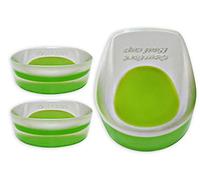 KidSole 2 Pack - Shock Absorbing Gel Heel Cups (Green Size 2-6)