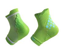 KidSole RX Gel Sports Sock for Kids with Heel Sensitivity from Severs Disease and General Foot and Heel Pain, Green, Toddler 11-2