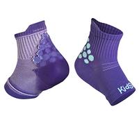 KidSole RX Gel Sports Sock for Kids with Heel Sensitivity from Severs Disease, Plantar Fasciitis (Kid's 2-7, Purple)