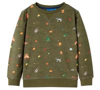 Kids'Sweatshirt Children Long Sleeves Toddler Pullover Kids'Clothes Khaki vidaX