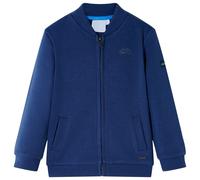 Kids' Sweatshirt with Zip Children Long Sleeves Pullover Clothes Top Navy vidaXL