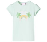 Kids'T-shirt Short Sleeves Children's T Shirt Tee Rainbow and Palm Print vidaXL
