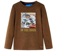 Kids'T-shirt with Long Sleeves Children's T Shirt Top Tee Dinosaur Print vidaXL