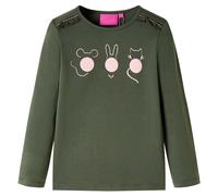 Kids'T-shirt with Long Sleeves Children's T Shirt Tops Tee Animals Print vidaXL