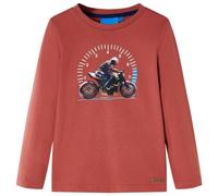 Kids'T-shirt with Long Sleeves Children's T Shirt Tops Tee Motorbike Print