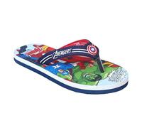 Kidsville Official Avengers Printed Flip Flops Kids Boys, navy, 2.5 UK