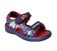 Kidsville Official Captain America Boys Navy Print Sandals, navy, 1.5 UK