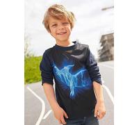 Kidsworld Flying Dinosaur Print Top Navy Print