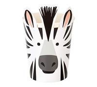 Talking Tables 8 x Animal Party Cups with Zebra Design, KidsZebraCups