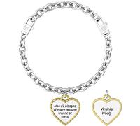 Kidult woman bracelet You don't need to be anyone but yourself steel heart 732003 Philosophy