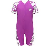 Kidz Swimmers Girls UPF 50+ Sunsuit One-Piece UV Swimwear Orchid Purple (5-6 Years)
