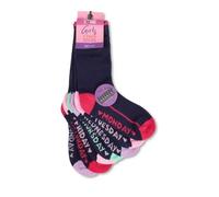 Kidz Zone Girls Days of The Week Socks Hearts 7 Pk Assorted Sizes