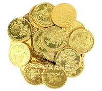 Kidzkandy Milk Chocolate Gold Pirate Coins 1/2 Kg Bag (Approx 60 coins) Party Filler Birthday Party, School, Easter Net of Milk Chocolate Coins Belgian Chocolate Gift
