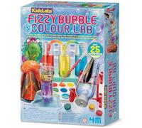 KidzLabs Fizzy Bubble & Colour Lab Science Kit, 25+ Projects, Ages 8+, with Test Tubes and Colour Mixing Experiments