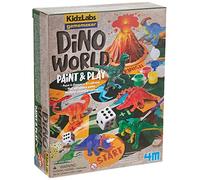 KidzLabs Gamemaker Dino World Paint and Play Set with Errupting Volcano, For Ages 5+