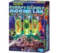 KidzLabs Glow Critter Lab, Creepy Crawlies Come to Life, Illuminated Test Tubes, Science Project and Night Light for Ages 5+, Green