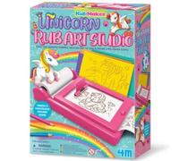 KidzMaker Unicorn Rub Art Studio, Arts and Crafts Kit to Create The Perfect Unicorn Art, 8 Metre Long Paper Scroll, Rub Over Art Kit for Boys and Girls Ages 4-10 Years