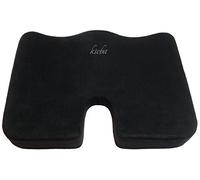 Kieba Coccyx Seat Cushion, Large Orthopedic Tailbone Pillow. Ultra Premium 100% Memory Foam Seat Cushion for Sciatica, Back, and Tailbone Pain (Black)