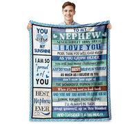 Kieetlan Nephew Gifts from Auntie, Gifts Blanket for Nephew,Nephew Gifts from Aunt Uncle, Birthday Gifts Idea for Nephew Adult, Nephew Valentine Graduation Gift Throw Blanket 60"X50"