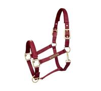 Kieffer Satin Shine Headcollar for Pony Burgundy