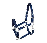 Kieffer Satin Shine Headcollar Pony Dark Blue