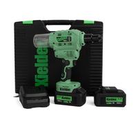 Kielder KWT-009-04 18V Brushless Cordless 6.4mm Riveter/Rivet Gun Kit, 2 x 5.0Ah Li-ion TYPE18 Battery, Charger & Case