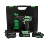 Kielder KWT-014-12 18v Brushless Cordless 13mm 52Nm Combi Drill Kit, 2 x 2.0Ah Li-ion TYPE18 Battery, Charger & Case