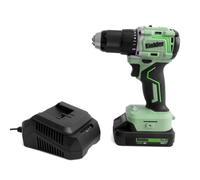 Kielder Kwt-019-91 Type18 18V 75Nm Drill Driver, 1 X 2.0Ah + Charger + 3, 4, 5 & 6mm Cobalt Drill Bits, Eva Foam Insert & Eco Case