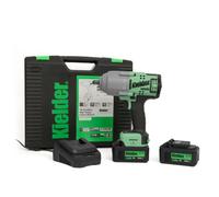 Kielder Kwt-085-02 18V Brushless Cordless 1/2" 1790Nm High Torque Impact Wrench, 2 X 5.0Ah Li-Ion Type18 Battery Kit