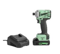 Kielder Kwt-155-81 18V Brushless Cordless 1/4" 220Nm Ultra Compact Impact Driver, 1 X 2.0Ah Type18 Li-Ion Battery And Charger