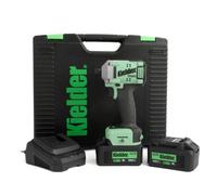 Kielder Kwt-155-81 18V Brushless Cordless 1/4" 220Nm Ultra Compact Impact Driver, 2 X 4.0Ah Li-Ion Type18 Battery Kit
