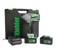 Kielder KWT-180-02 18v Brushless Cordless 1/2" 850Nm Mid Torque Impact Wrench Kit. 2 x 4.0Ah Li-Ion TYPE18 Battery, Charger & Case
