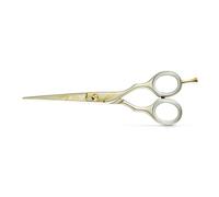 Kiepe Gold Series 2451 Professional Hair Cutting Scissors 16 cm / 6 Inches - Premium Gold Finish, Convex Blade, Ergonomic Design, Made in Italy