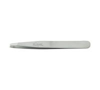 Kiepe - Super Stainless Steel Tweezers, Precision Tweezers for Volume Eyelash Extensions, Facial Hair Removal, Tweezers for Chin, Cheek, and Face Grooming. (5114.4 Oblique Tips 3 Inch (8cm))