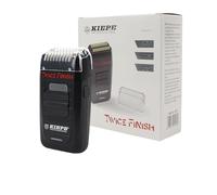 Kiepe Twice Finish Cordless Electric Shaver, Professional Foil Shaver with Hypoallergenic Gold Titanium Foil, Rechargeable Lithium-Ion Shaver for Close Shave, Barber Tools, and Grooming Equipment