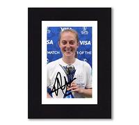 Kiera Walsh - England Women's Euro 2022 Winners, Lionesses Signed 8x6 Inch Mounted Photo Print - Pre Printed Signature - Football Autograph Memorabilia, Ready To Be Framed
