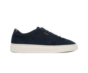 Kieran Tenn Suede Trainers Dark Blue, 7