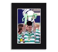 Kieran Tierney - Celtic 2026 Scottish Premiership Champions Signed 8x6 Inch Mounted Photo Print With Pre Printed Signature That Would Make A Great Gift For Any Fan And Is Ready To Be Framed