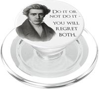 Kierkegaard Quote Do it or not Philosopher Meme PopSockets PopGrip for MagSafe