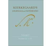 [Kierkegaard's Journals and Notebooks: Notebooks 1-15 Volume 3] (By: Sören Kierkegaard) [published: July, 2010]