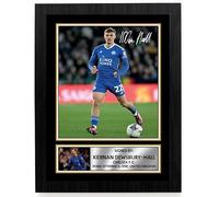 Kiernan Dewsbury-Hall Signed Autograph Poster Print - Chelsea F.C. - Midfield Maestro Memorabilia - Gift for Fans & Collectors, A4 Poster + Silver Frame
