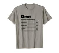 KIERON Nutrition Facts | Funny Name Definition - Graphic T-Shirt