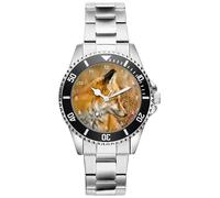 KIESENBERG Men's Watch Gift for Fox Nature Nature Lover Fans Quartz Analog Wrist Watch 20574