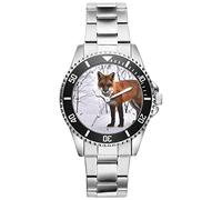 KIESENBERG Men's Watch Gift for Fox Nature Nature Lover Fans Quartz Analog Wrist Watch 5762