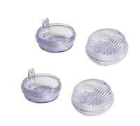 KIESEY 4X Universal Front Rear Turn Signal Lens 2.75 Indicator Lense Cover/Fit For Hon.da/Fit For Kawasaki Cruisers VTX VN Vulcan 1300 1600 1800 (Color : Clear 4x)