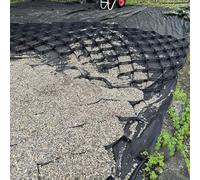 Kiesgitter 30x30 cm for Gravel Stabilization HDPE Grid for Landscaping Driveway Garden Garage Base 10 cm Depth Durable Ground Grid 2m x 7m (6.5ft x 23ft)