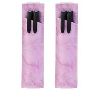 KieTeiiK 2Pcs Pen Holder with Adjustable Elastic Bands Leather Pencil Case Notebook Pouches for Hardcover Journal Elastic Band