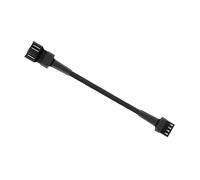 KieTeiiK 4Pin Computer Case Fan Extension Cable with Nylon Braided Sleeve for Enhances Cooling and Durability Case Fan Extension Wire