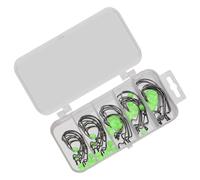 KieTeiiK 50Pcs Sharply Highly Carbon Steel Barbed Fishing Hook Soft Baits Jigs Fishes For Freshwater Saltwater Baits Jig Fishes